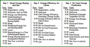 Energy IQ Schedule