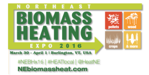 Northeast Biomass Heating Expo to be held in Burlington, Vermont March 30 – April 1